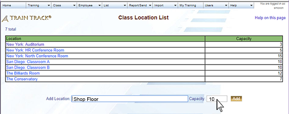 Class capacity