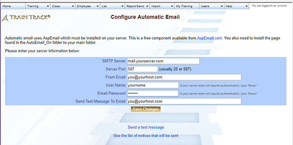 Configure Email